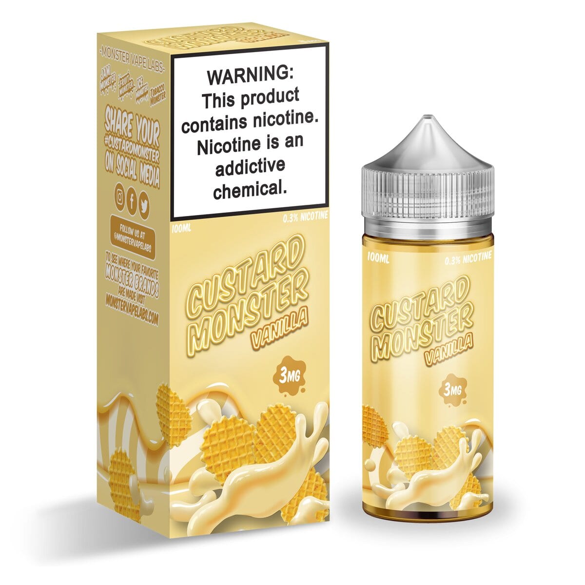 Custard MONSTER Synthetic Vanilla Custard 100mL, custard monster